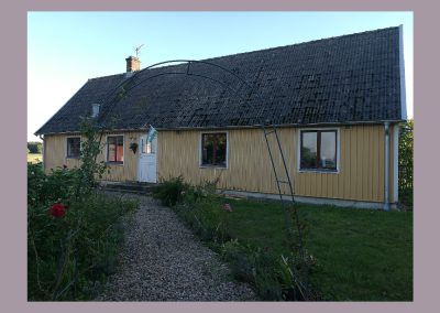 Månslunda fasadbyte - Före